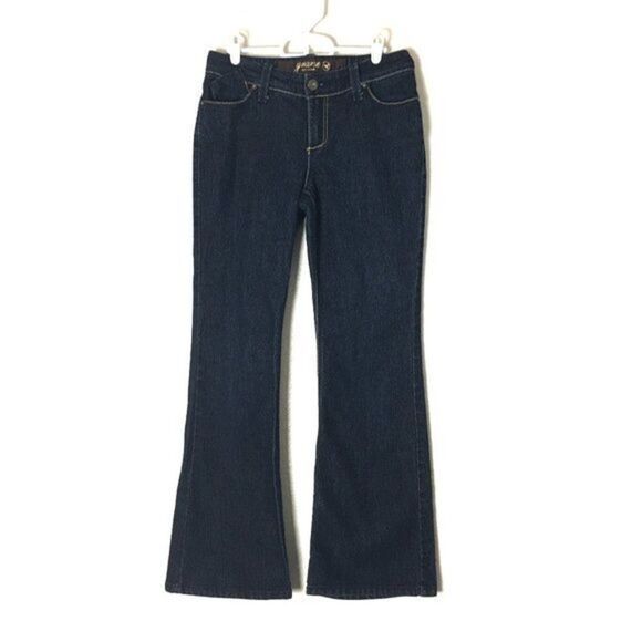 Grane Bootcut Jeans Dark Blue Womens Size 7 Stretch Denim Y2K Measures 30x31 - Picture 1 of 8